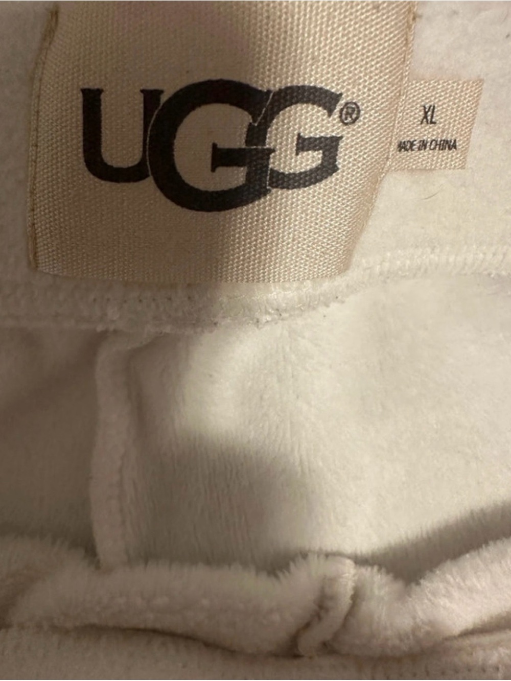 UGG White Fleece-Lined Lounge Pants - Picture 3 of 5